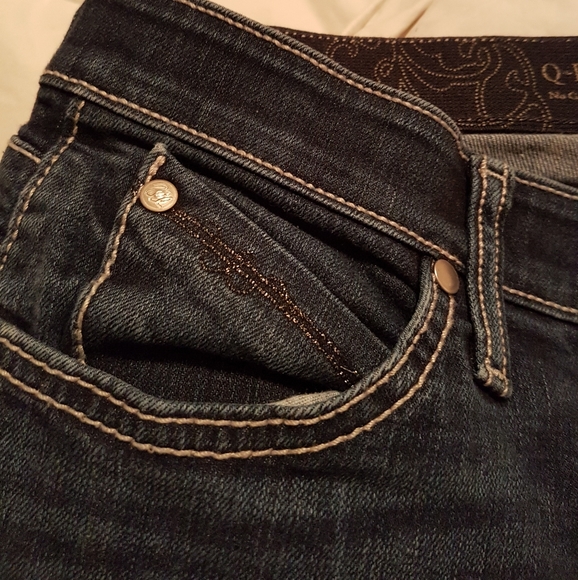 3/$60 Sz29/31 Wrangler Q-Baby Flaired Jeans - Picture 5 of 6